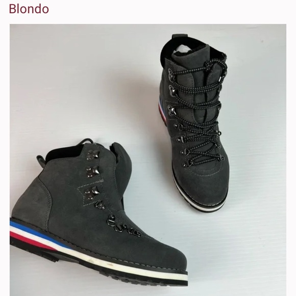 Blondo Shoes | Blondo Grey Regan Waterproof Ankle Boots Lace Up Suede Leather Size 8M | Color: Gray | Size: Various | Top_Shop91210's Closet